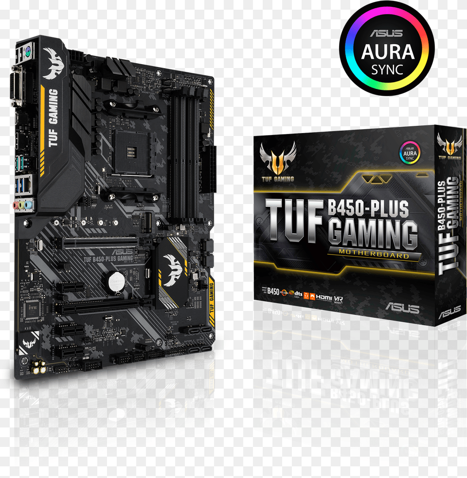 Asus Tuf B450 Plus Gaming, Computer Hardware, Electronics, Hardware Free Png Download
