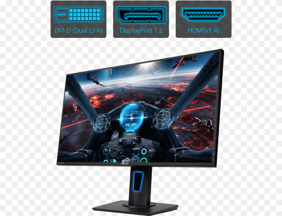 Asus Vg278q Monitor, Computer Hardware, Electronics, Hardware, Screen Free Png