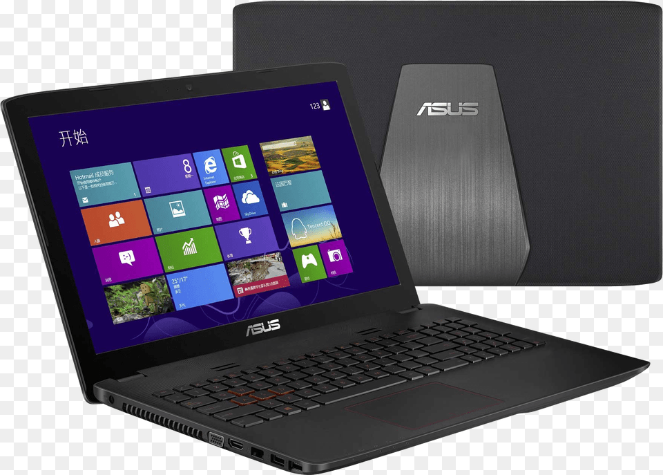 Asus Zx50 Front And Back Laptop Asus Rog Gl552vw, Computer, Electronics, Pc, Tablet Computer Free Transparent Png