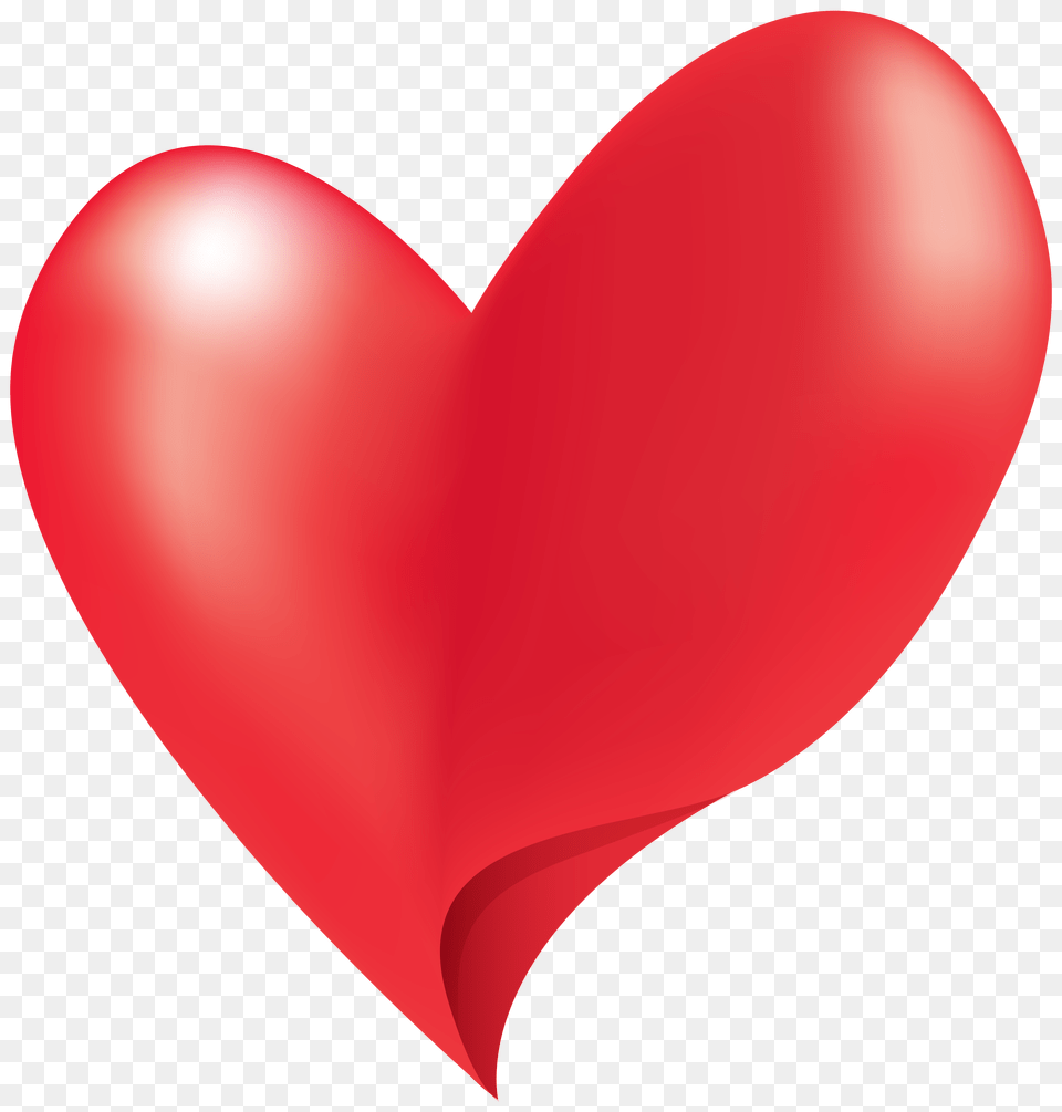 Asymmetric Heart Clipart, Balloon Png