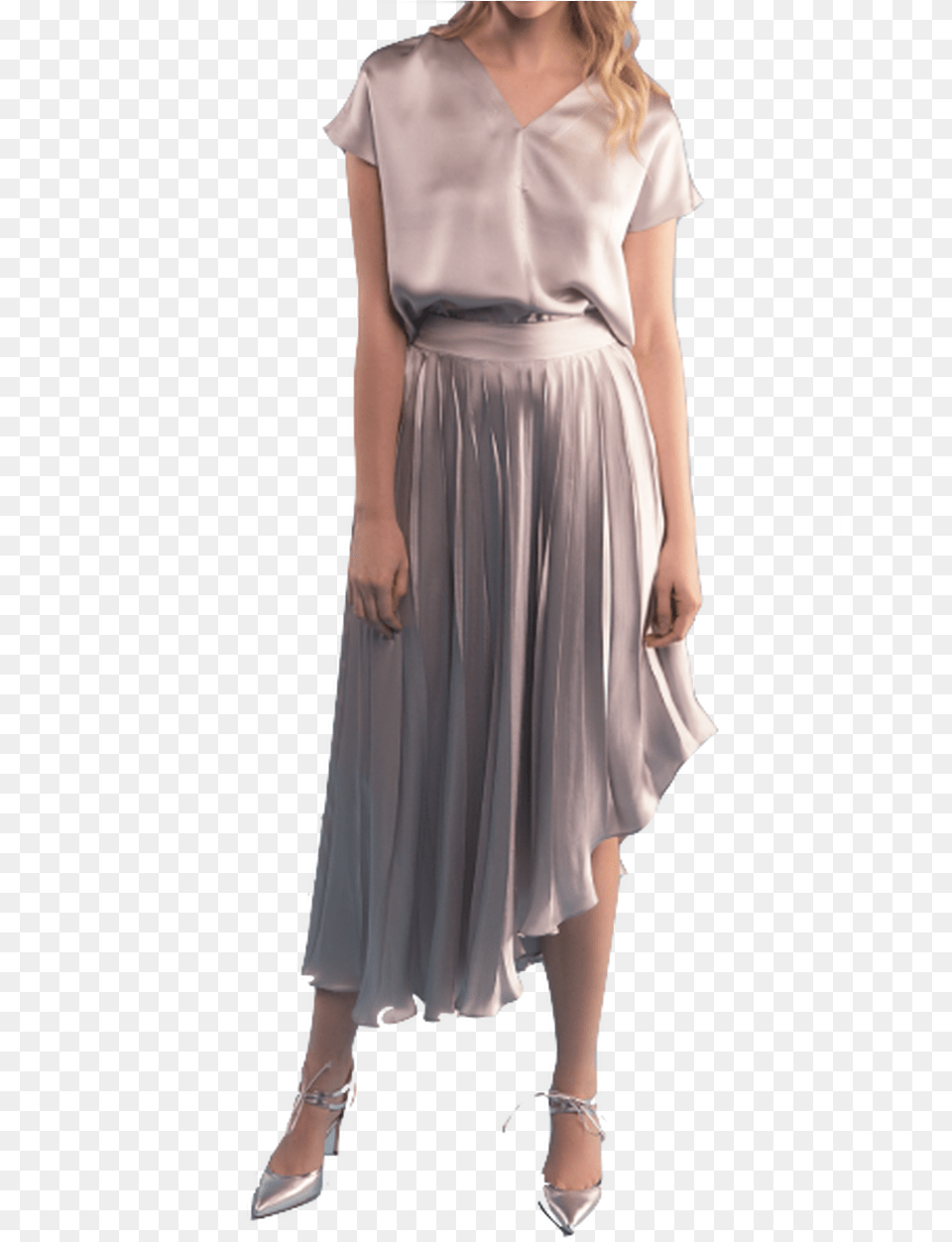 Asymmetrical Pleated Skirt A Line, Clothing, Dress, Evening Dress, Formal Wear Free Transparent Png