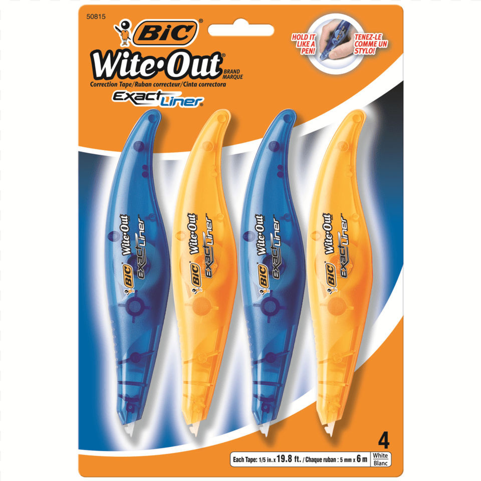 At A Glance Bic Wite Out Exact Liner, Brush, Device, Tool, Person Free Png
