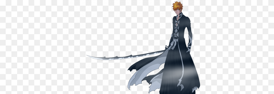 At A Young Age Ichigo Began To Practice In The Art Ichigo New Bankai, Weapon, Sword, Adult, Wedding Free Transparent Png