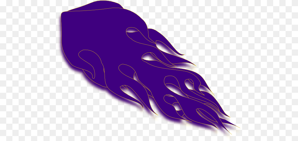 At Clker Com Vector Purple Flames, Animal, Sea Life, Person, Nature Free Png Download