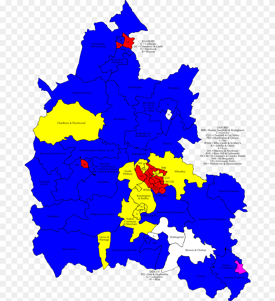 At County Level This Area Is Closely Fought Between Oxfordshire County Council Unitary Authority Free Transparent Png