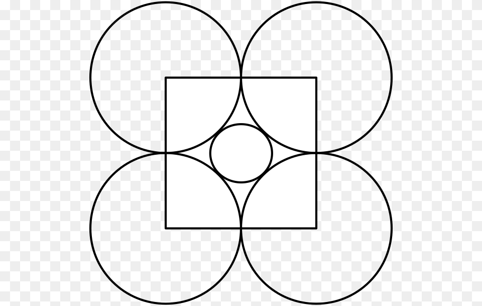 At Each Corner Of The Square We Place A Circle Of Radius Circle Png Image