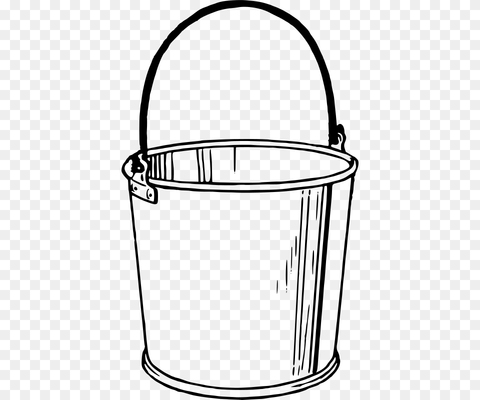 At Getdrawings Com For Personal Use Bucket Drawing, Gray Png Image