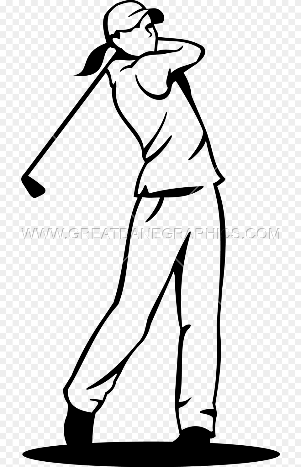 At Getdrawings Com Jpg Library Golfer Drawing, People, Person, Walking, Bow Free Png Download