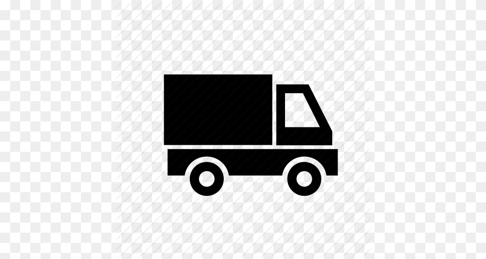 At Home Delivery Mail Truck Van Icon, Moving Van, Transportation, Vehicle Png Image