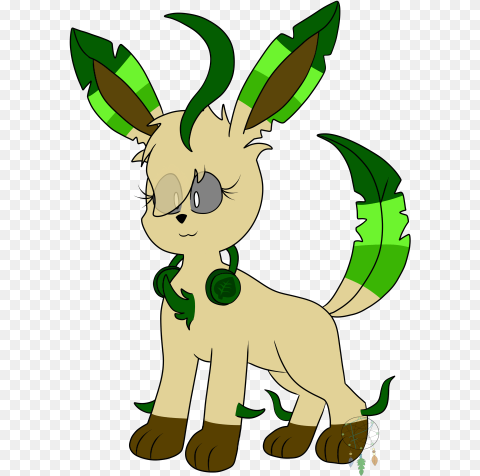 At Leaf The Leafeon U2014 Weasyl Animal Figure, Green, Baby, Person, Cartoon Free Png Download