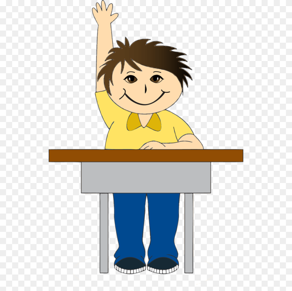 At School Desk Dixie Allan Boy At School Clipart, Book, Comics, Publication, Baby Free Png Download