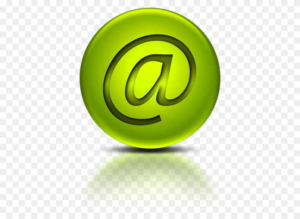 At Sign, Green, Sphere, Text, Symbol Free Png