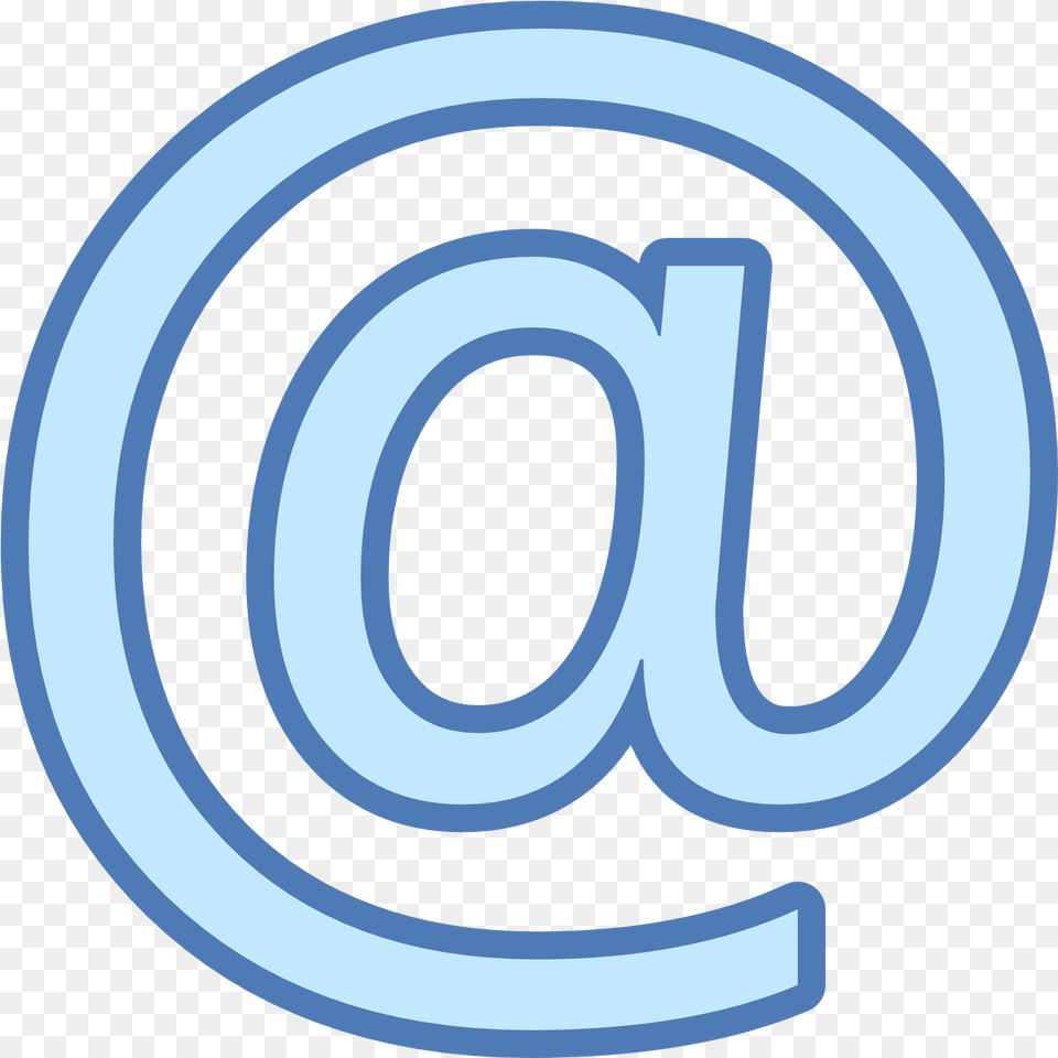 At Sign Icon, Disk, Text, Logo, Number Free Transparent Png