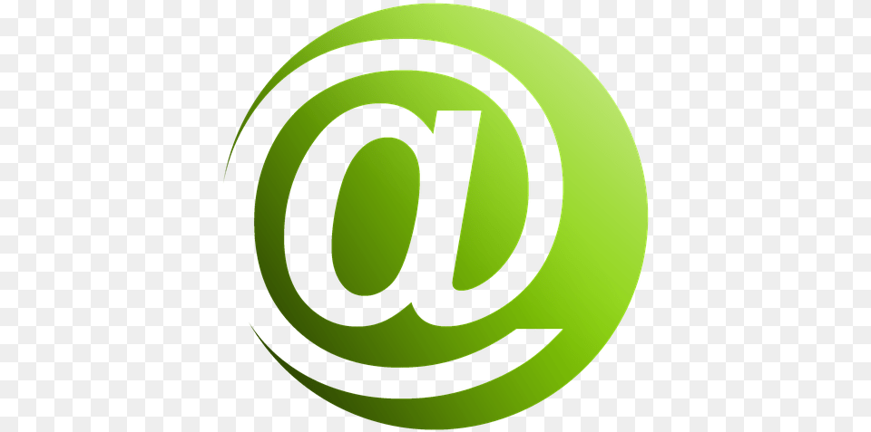 At Sign Icon Golden Email, Green, Logo, Disk, Symbol Png Image