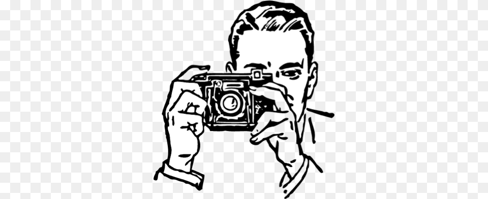 At The Center Of The Map Is This Illustration Is Of Camera Clip Art, Person, Photographer, Photography, Baby Png