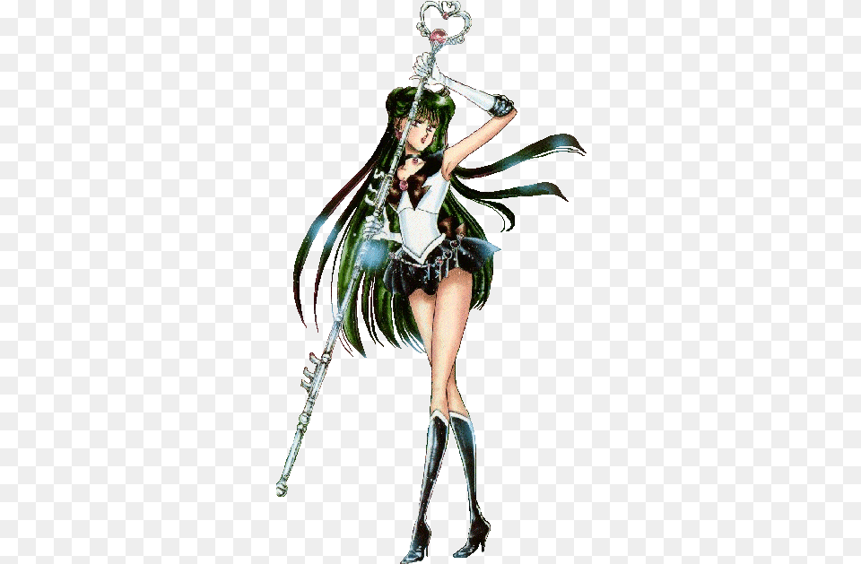 At The Gates Sailor Pluto Time Staff, Female, Girl, Person, Teen Free Transparent Png