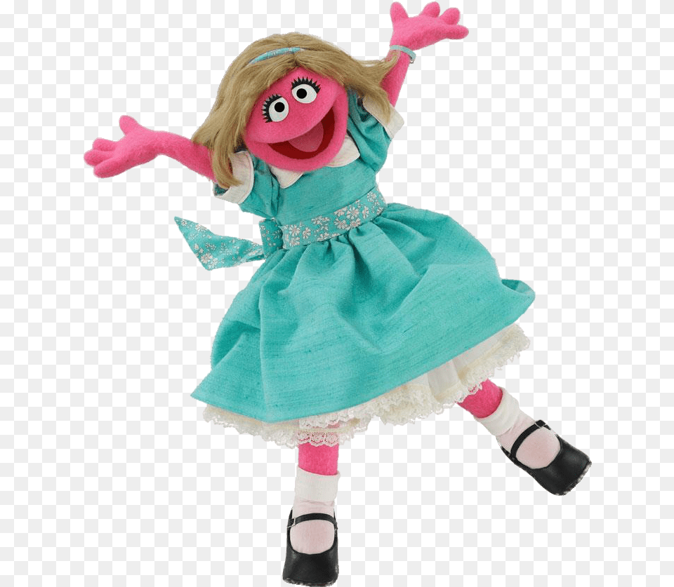 At The Movies Sesame Street Characters Prairie Dawn, Doll, Toy, Face, Head Free Transparent Png