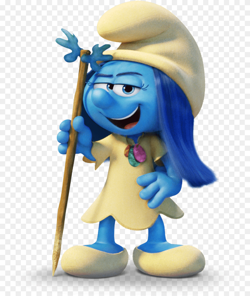 At The Movies Smurfs The Lost Village Characters, Figurine, Baby, Face, Head Png Image