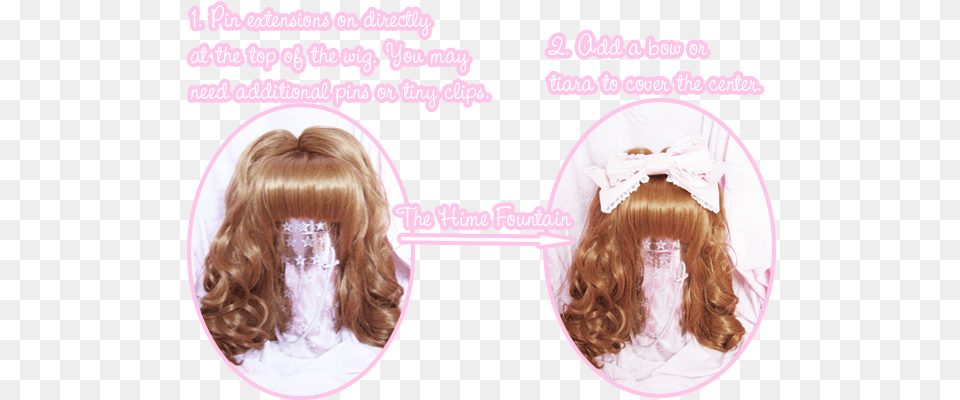 At The San Francisco Angelic Pretty Opening And Thought Lace Wig, Child, Female, Girl, Person Png Image