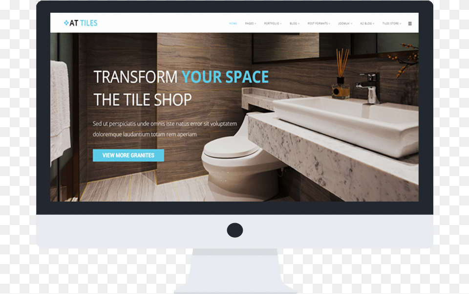 At Tiles Responsive Joomla Template Desktop Website, Sink, Indoors, Interior Design, Bathroom Free Transparent Png