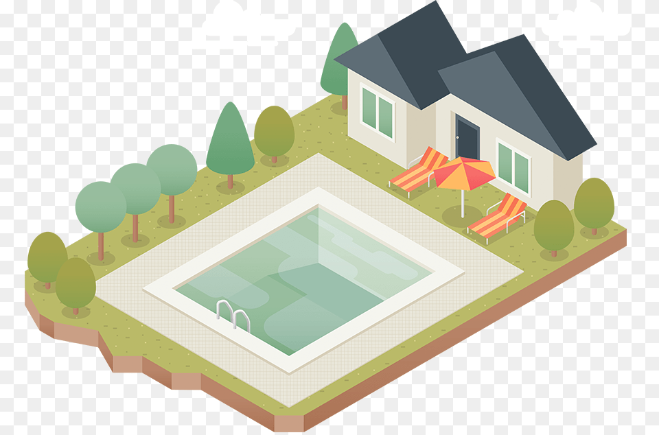 At Two Men Amp A Vacuum We Know What An Honor It Is House With Pool Vector, Neighborhood, Tub, Hot Tub, Outdoors Png Image
