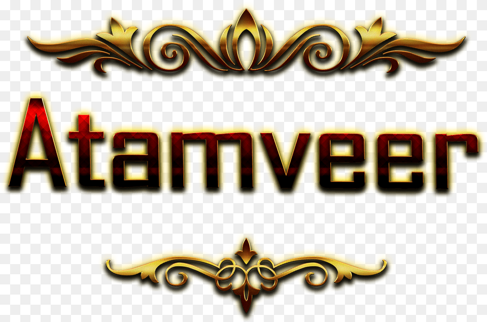 Atamveer Name Logo Bokeh Hunter Name, Emblem, Symbol Png Image
