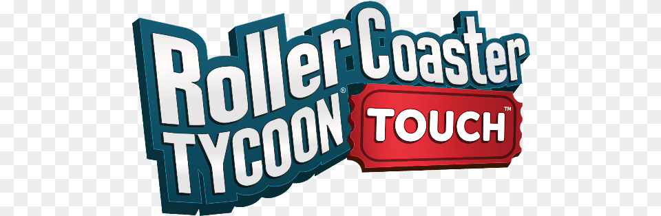 Atari Brings New Mobile Games To E3 Rollercoaster Tycoon Touch Logo, Text, Dynamite, Weapon, Sign Png Image