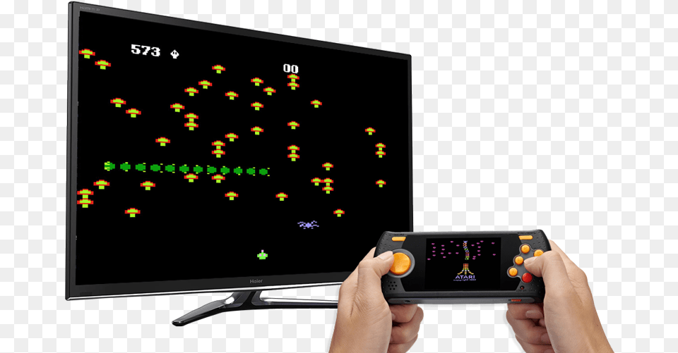 Atari Flashback Portable On Tv Centipede Atari, Computer Hardware, Electronics, Hardware, Monitor Png