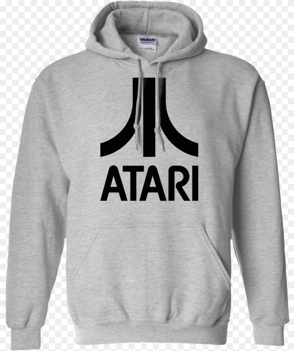Atari Logo Arcade Game Pullover Hoodie 90s Hip Hop Hoodies, Clothing, Knitwear, Sweater, Sweatshirt Free Transparent Png
