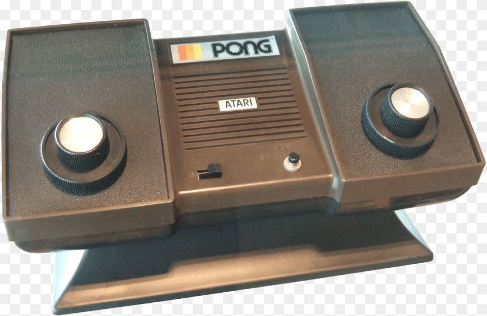 Atari Pong Console First Generation Of Video Game Consoles, Pedal Free Png