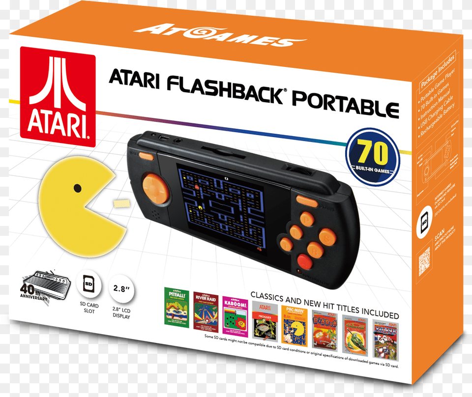 Atari Portable Flashback Games, Computer Hardware, Electronics, Hardware, Monitor Free Png Download