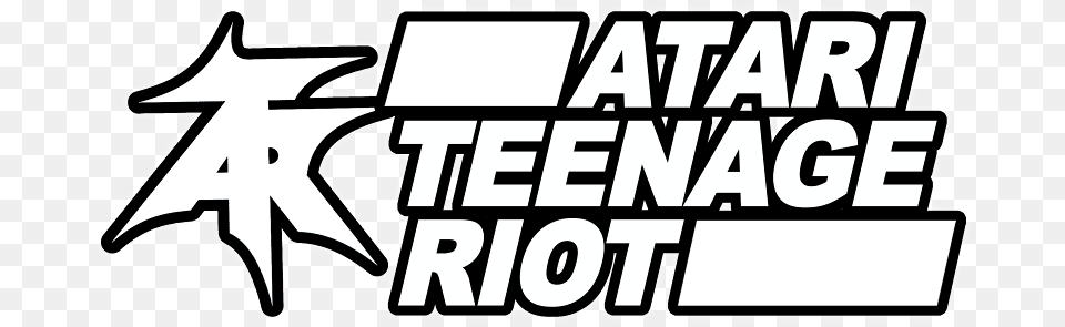 Atari Teenage Riot Atari Teenage Riot Hyperreal, Stencil, Logo, Symbol, Text Png Image