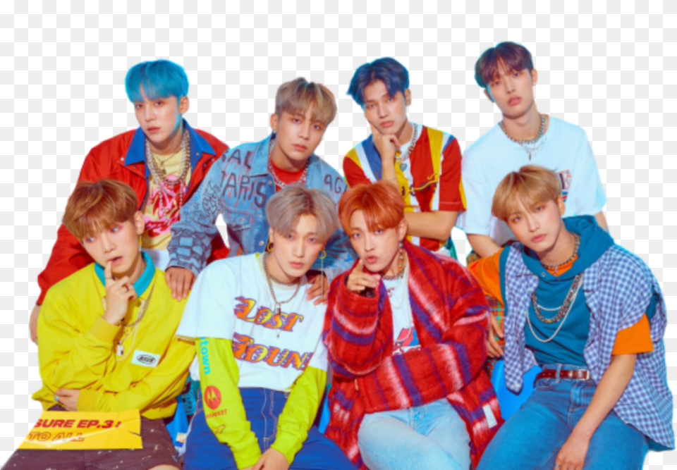 Ateez Sticker Ateez Transparent Background, Person, People, Clothing, Pants Free Png