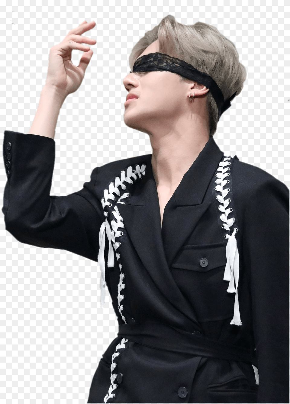 Ateez Wooyoung Jungwooyoung Blindfold San And Yunho Ateez, Suit, Formal Wear, Male, Man Free Png