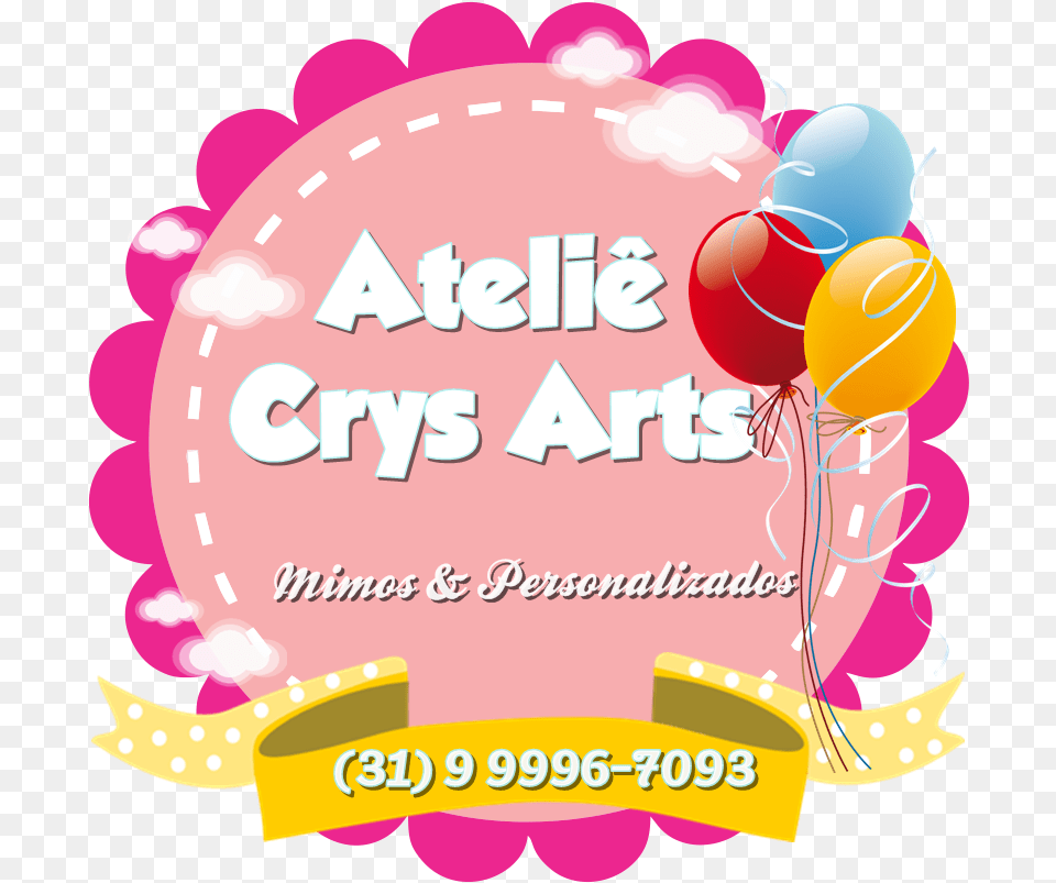 Atelie Crys Artu0027s Nova Logo Aniversrio, Balloon, People, Person, Advertisement Png Image
