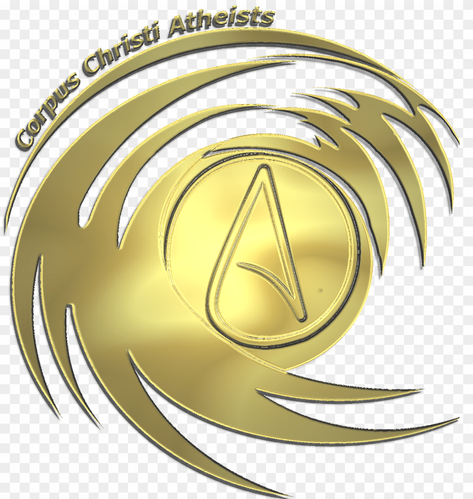 Atheism Symbol Gold, Logo, Emblem, Blade, Dagger Free Png