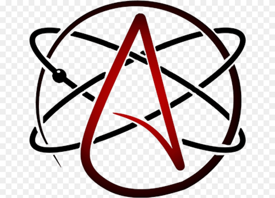 Atheist 1 Image Atheist Symbol, Bow, Weapon, Sign Png