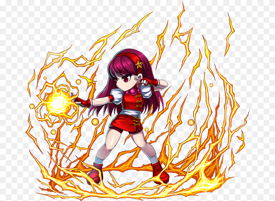 Athena Asamiya Brave Frontier Artwork2 The King Of Fighters, Book, Comics, Publication, Adult Free Transparent Png