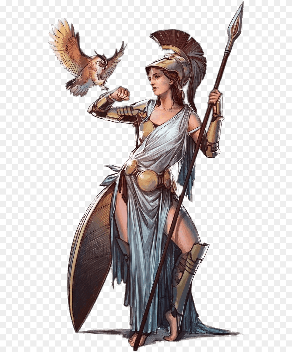 Athena Illustration Goddess Athena Greek Mythology, Adult, Person, Female, Woman Free Png