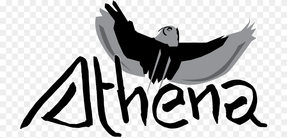 Athena Logo Athena Logo Clipart Download Illustration, Text, Animal, Bird, Handwriting Png Image