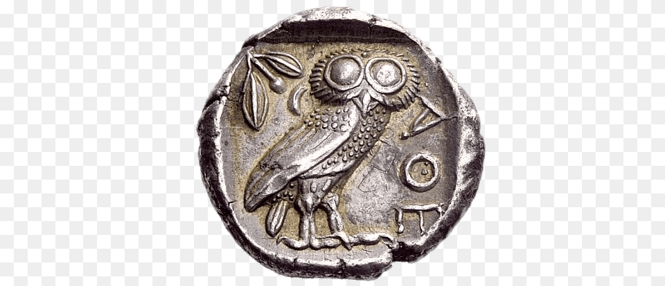 Athena Owl Coin, Money Free Png