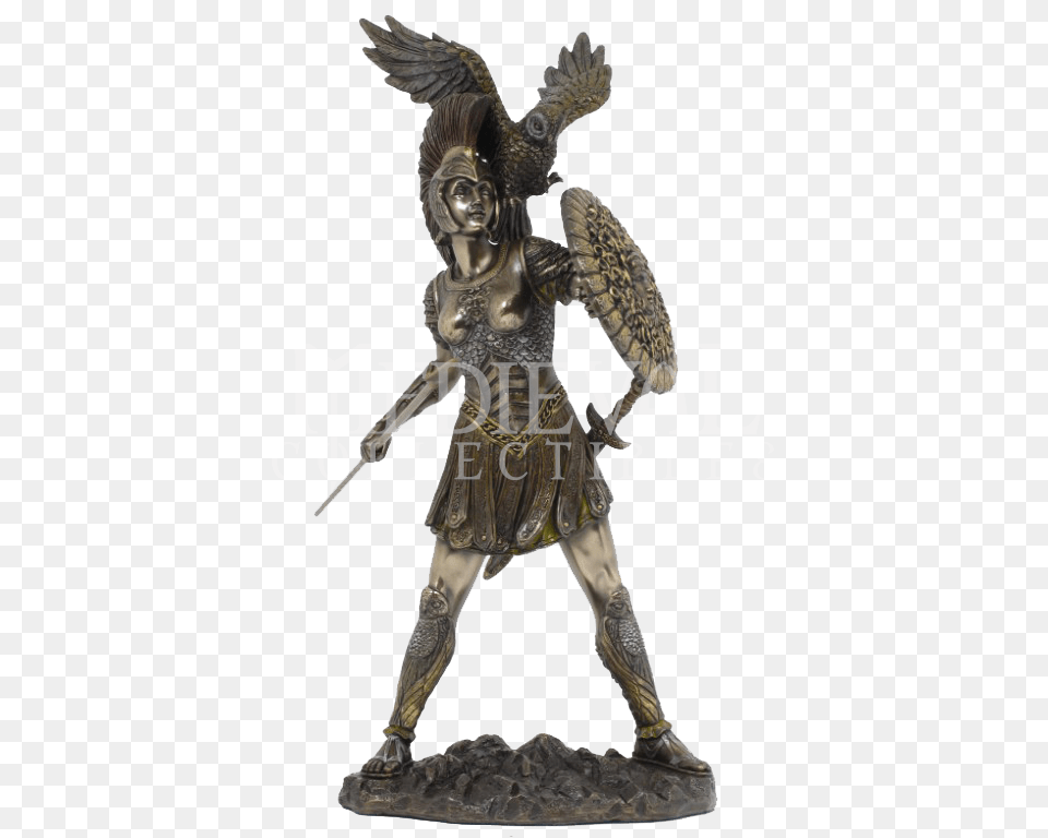 Athena Statue Decor Mythology Statue And Greek, Bronze, Person, Figurine, Animal Png Image