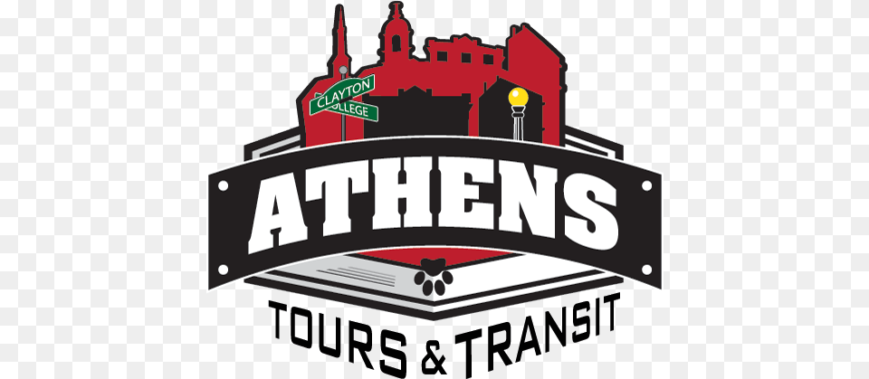 Athens Tours And Transit Logo Athens Tours And Transit, Architecture, Building, Factory, Scoreboard Png Image