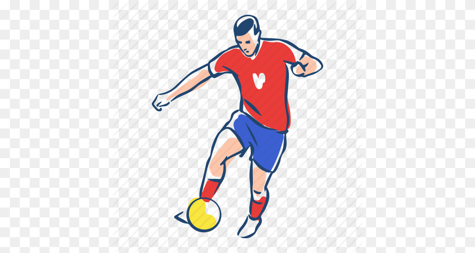 Athlete Ball Football Player Serbia Soccer Sport Icon, Boy, Child, Male, Person Png Image