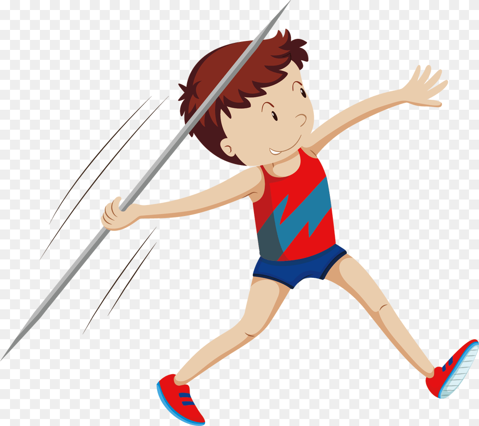 Athlete Clipart Javelin Throw Clipart, Boy, Child, Male, Person Free Png Download
