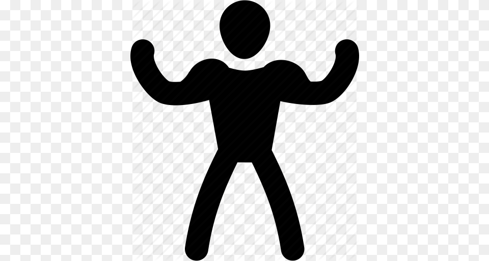 Athlete Exercise Man Muscle Silhouette Strong Icon Free Transparent Png