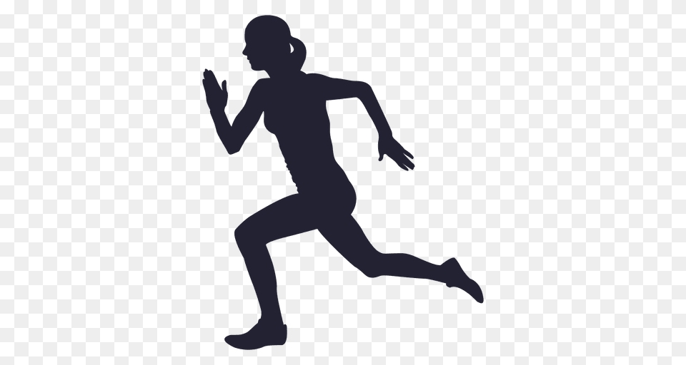 Athlete Girl Silhouette, Person, Head Png Image