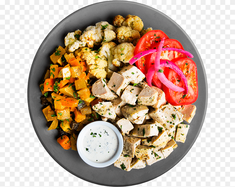 Athlete Greek Chicken With Roasted Root Vegetables Home Fries, Dish, Food, Food Presentation, Lunch Free Png
