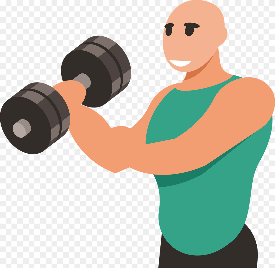 Athlete Lifting Weights Clipart, Person, Face, Head, Working Out Free Png