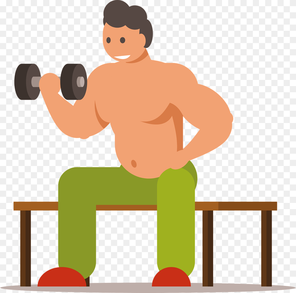 Athlete Pumping Iron Clipart, Photography, Baby, Person, Sport Png Image